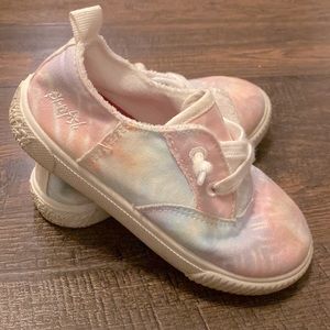Rainbow Tye dye Blowfish slip on sneakers Toddler girls 10